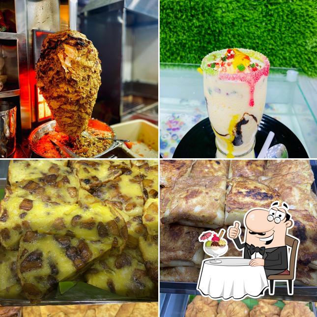 AJWA serves a variety of desserts