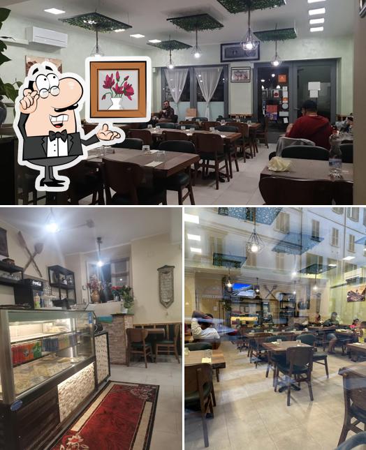 Gli interni di Kashmir Grill House