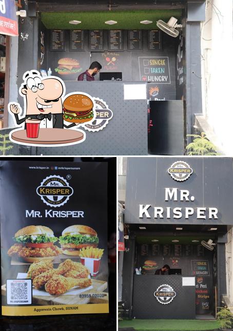 Try out a burger at Mr. Krisper - Best Burger Shop in Sunam, Crispy Chicken in Sunam, Veg Fast Food Restaurant in Sunam