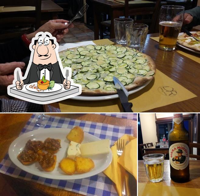 La immagine della cibo e birra di DR pizza & more
