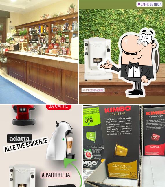 Gli interni di Caffè De Rosa