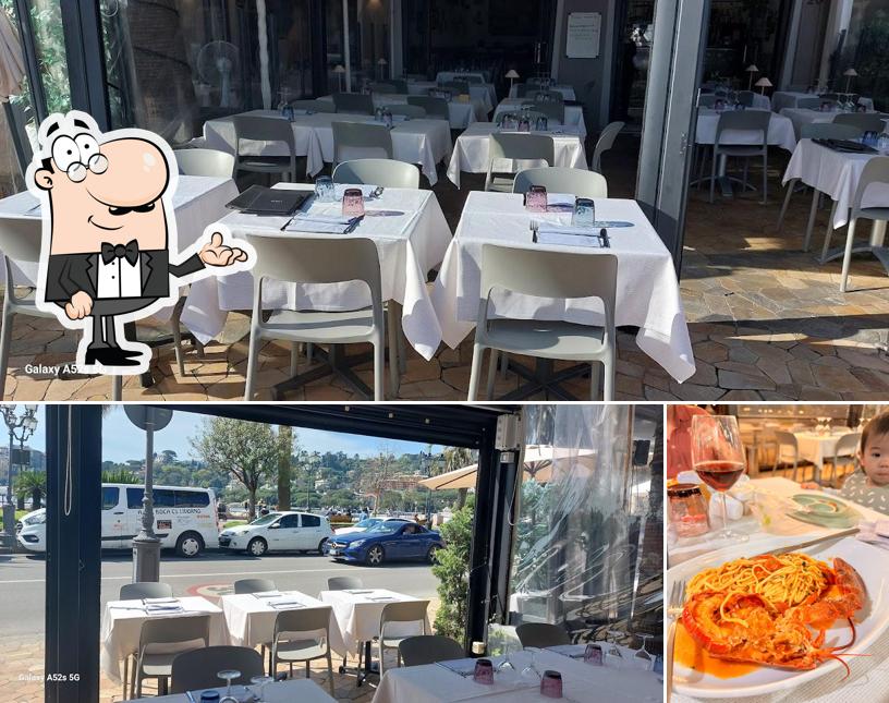 Gli interni di Taverna Azzurra