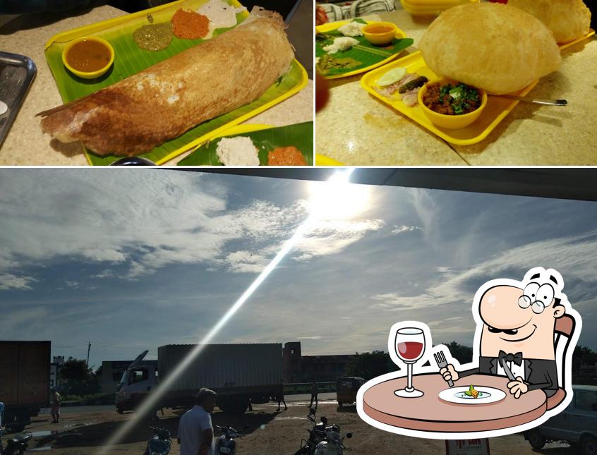 This is the picture displaying food and exterior at Sara Coffee Shop
