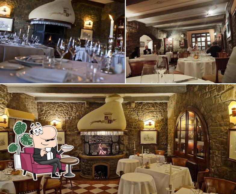 Gli interni di Tavernetta Al Castello