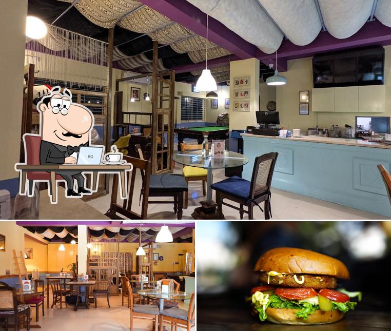 The picture of interior and food at Burgermeister - HSR