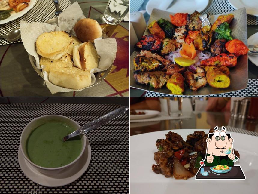 Food at Mezzaluna Indian & Continental Restaurant