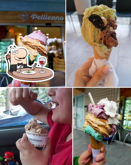 Platti al Gelateria Pellicano Ausa