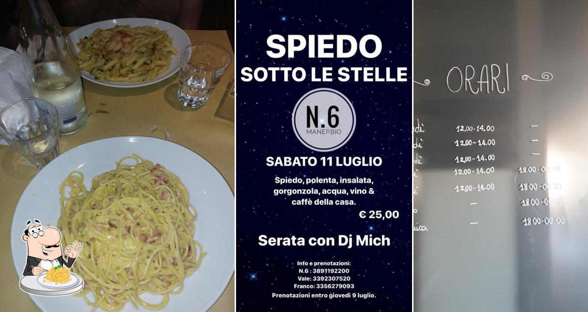 Spaghetti alla carbonara al N.6 Ristó Food e Beverage