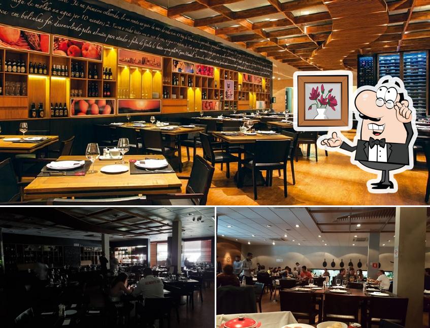 O interior do NB Steak Campo Belo