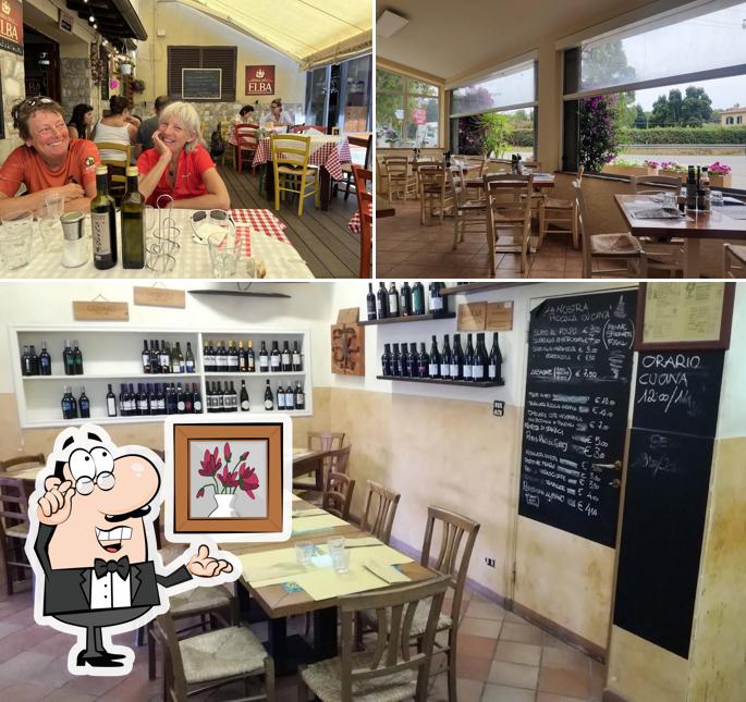 Siediti a un tavolo di Trattoria La Curva