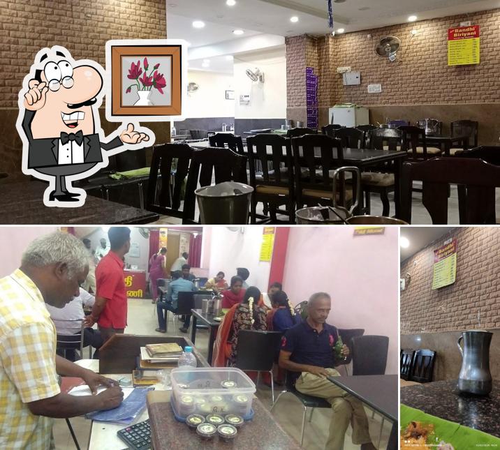 The interior of Bandhi Biryani