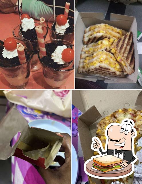 Grilled cheese sandwich at Temptations