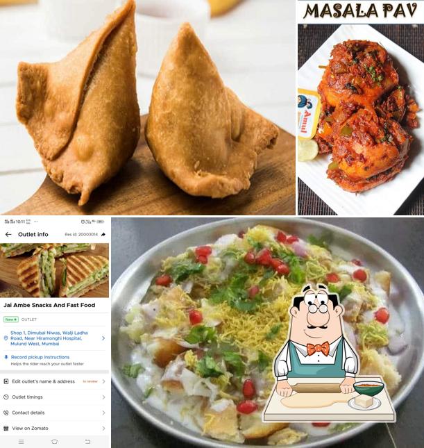 Samosa at Jai Ambe Snacks fast food corner snacks shop in mulund chaat pav bhaji in mulund masala paav in mulund
