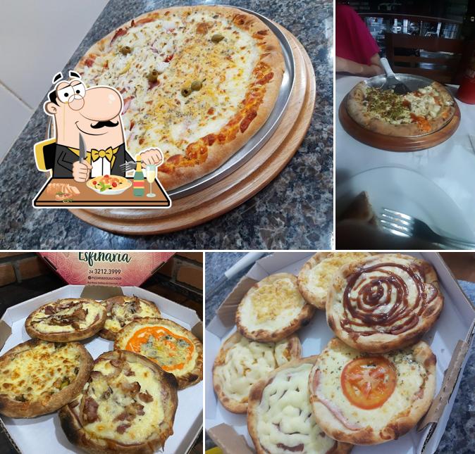 Comida em Pizzaria do Gaúcho