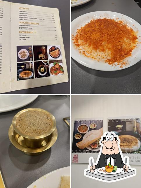 Creme brulee at Gopuram Traditional South Indian