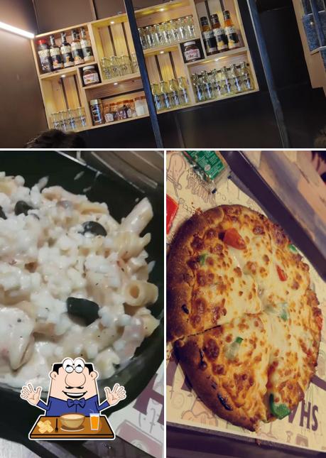 Among various things one can find food and interior at Brass City Cafe