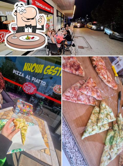 Questa è la foto che raffigura la cibo e esterno di Pizzeria Gusto