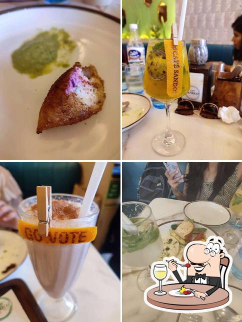 Food at Cafe Sandoz - N Block, CP