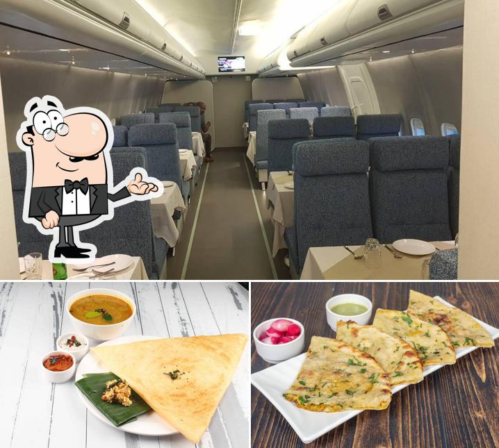 Take a look at the picture showing interior and food at Abhishek Pure Veg