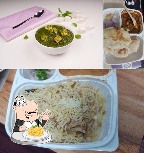 Spaghetti carbonara at Lunchbox - Meals & Thalis