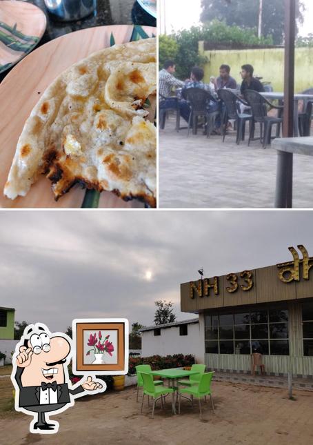 The image of NH 33 RESTAURANT & DHABA’s interior and food