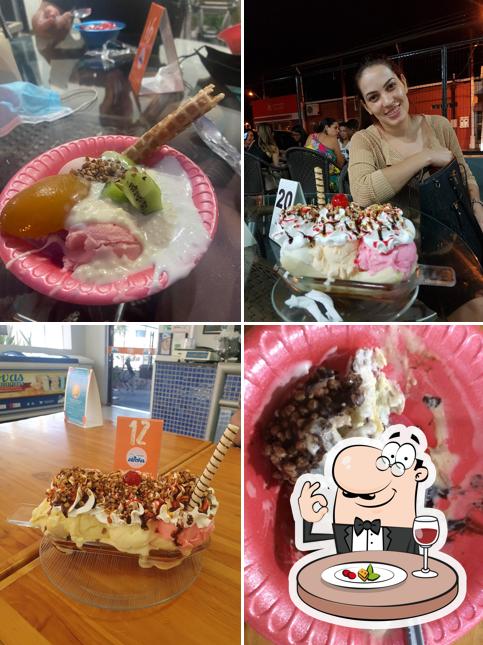 Banana split em Sorvetes Alaska