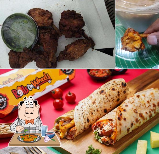 Chicken wings at Rolls on Wheels - Shawarma & Wraps