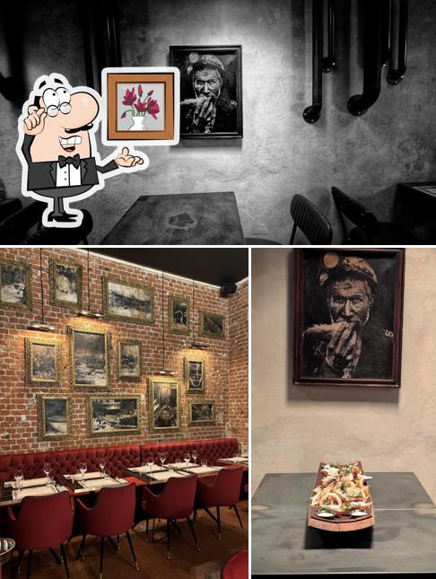 Gli interni di La Chiatta