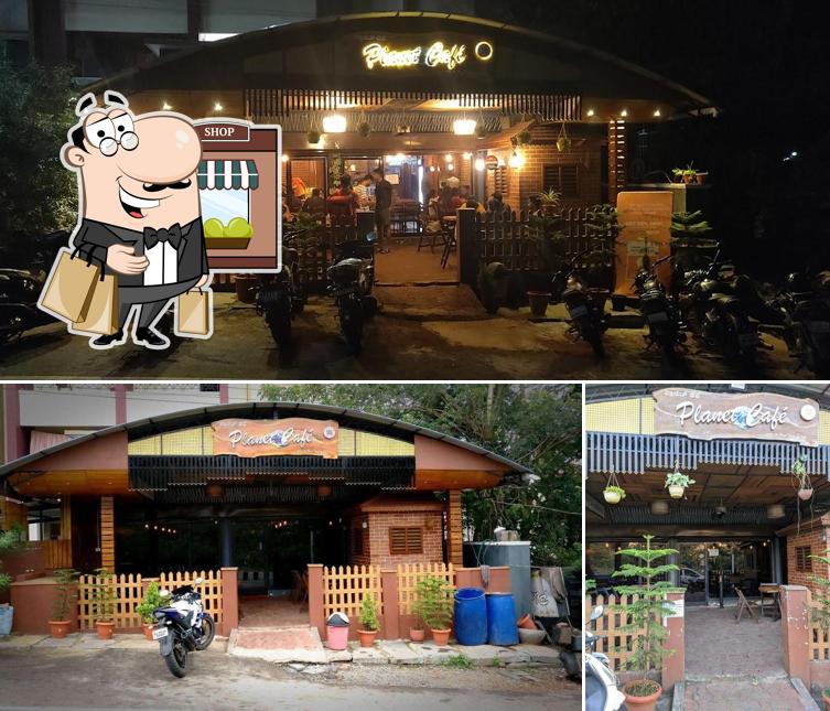 The exterior of Planet Café