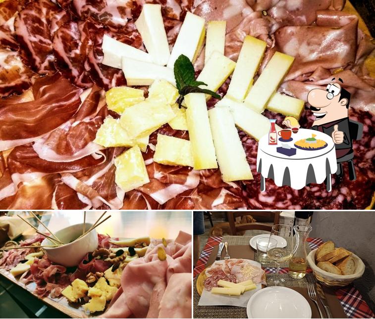 Piatto di formaggi al Osteria Caramella