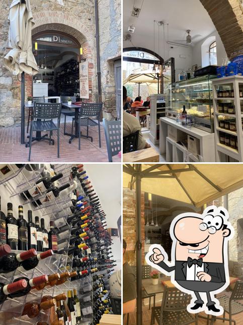 Gli interni di D! Vineria enoteca