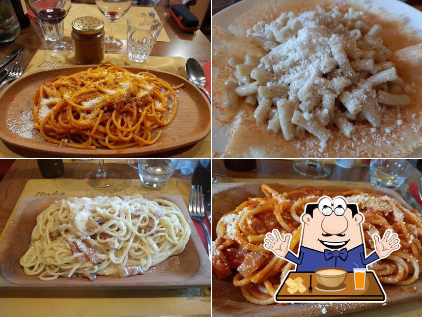 Cibo al Trattoria Romana La Lupa