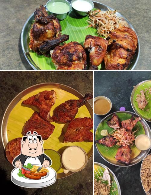 Tandoori chicken at Manvasanai Restaurant