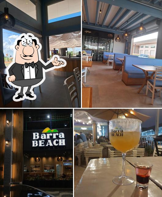 O interior do Barra Beach