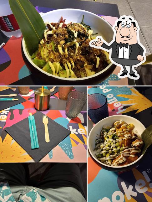 Tra le diverse cose da Hello Poke (Salerno) si possono trovare la interni e cibo