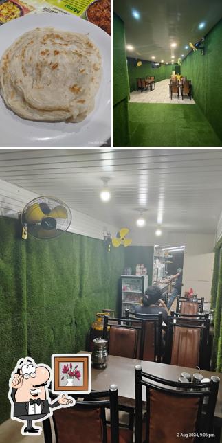The interior of Majboos Cafe