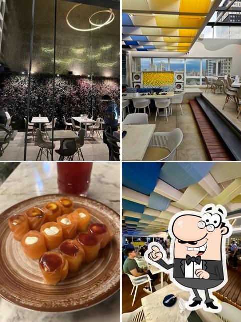 O interior do Sky Gurume