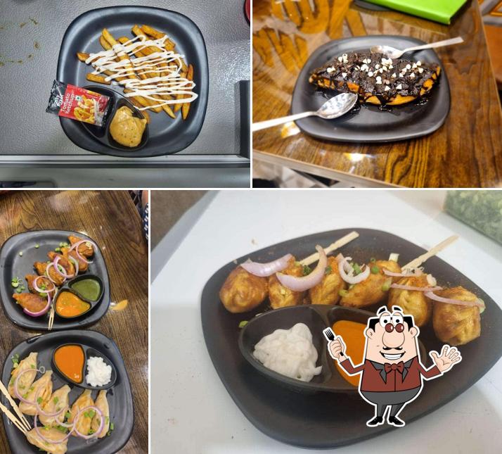 Food at Rowdy Momo Cafe