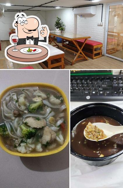Among different things one can find food and interior at Lao Thai Cafe