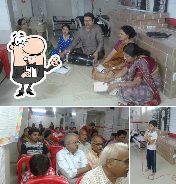 Take a seat at one of the tables at Crazy Eggs