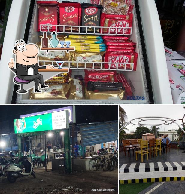 The photo of Anand Bazar’s interior and food