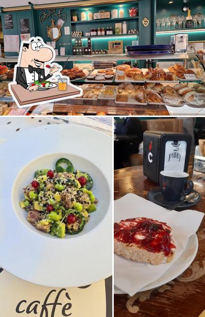 Poirot Caffè si caratterizza per la cibo e interni