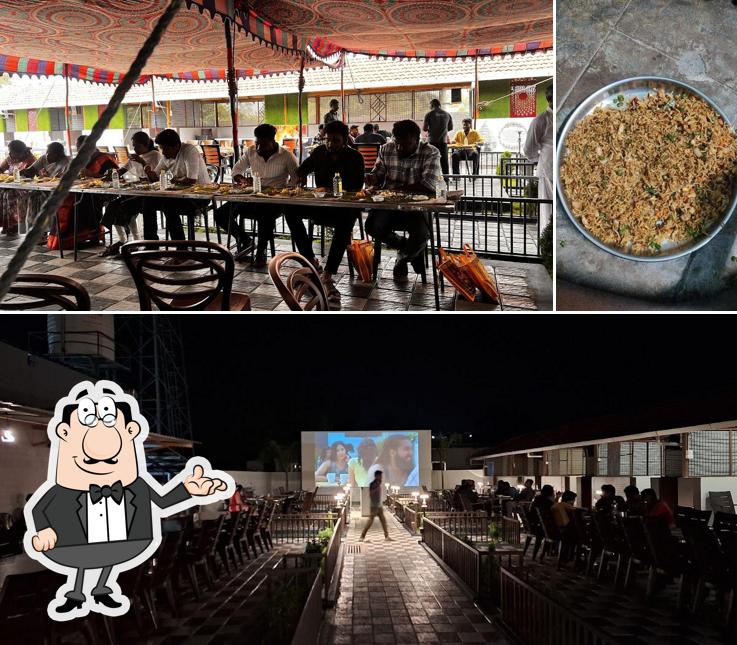 The picture of interior and food at Dolphin Restaurant A/C