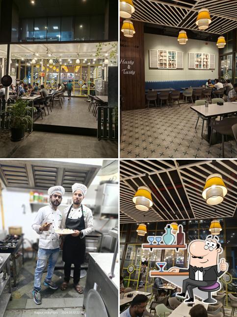 The interior of Trida - Pure Veg Treat