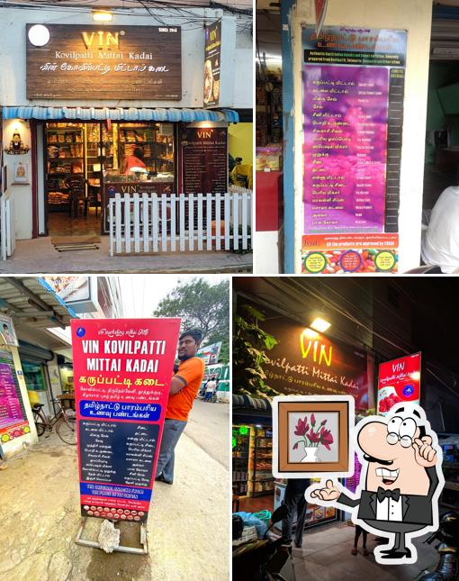 Take a seat at one of the tables at VIN Kovilpatti Mittai Kadai - தமிழ்நாட்டு பாரம்பரிய உணவு பண்டங்கள்