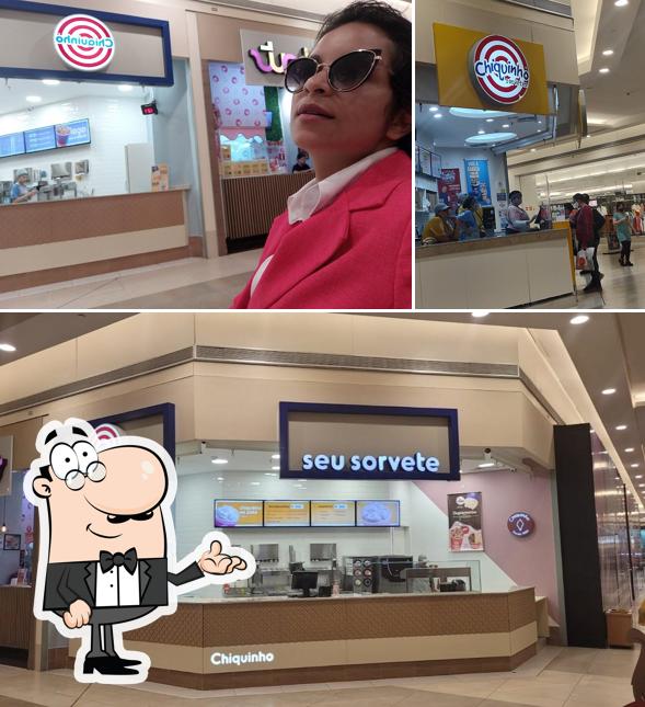 O interior do Chiquinho Sorvetes