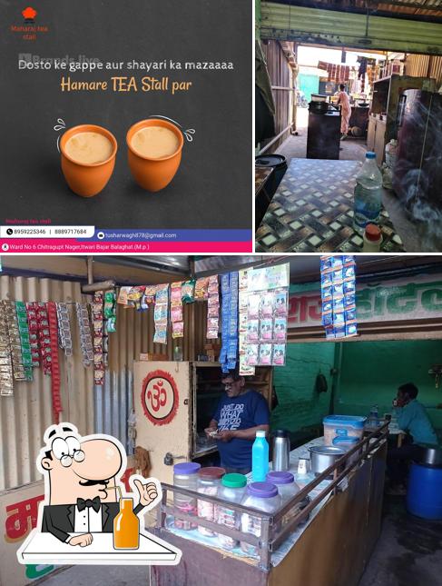 Enjoy a beverage at maharaj tea stal