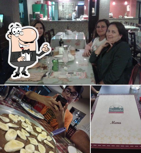 O interior do Restaurante e Pizzaria Varanda