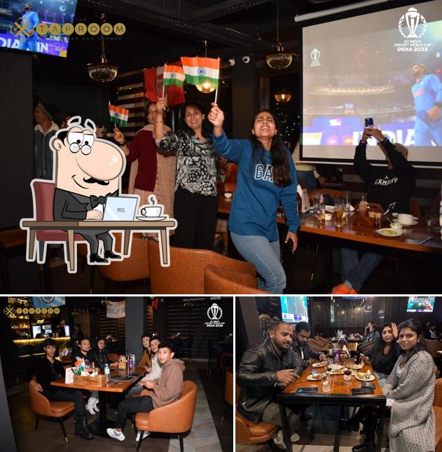 The interior of The Taproom Sports Bar & Lounge