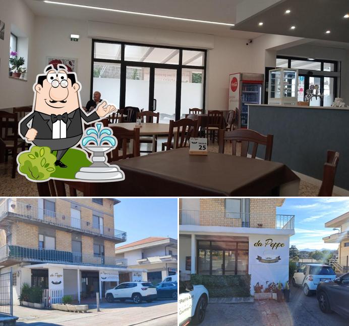 Dai un’occhiata alla immagine che presenta la esterno e interni di Trattoria Da Peppe